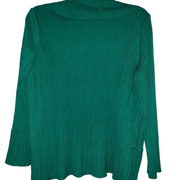 Misook acrylic blend ribbed open front cardigan - Picture 2 of 3